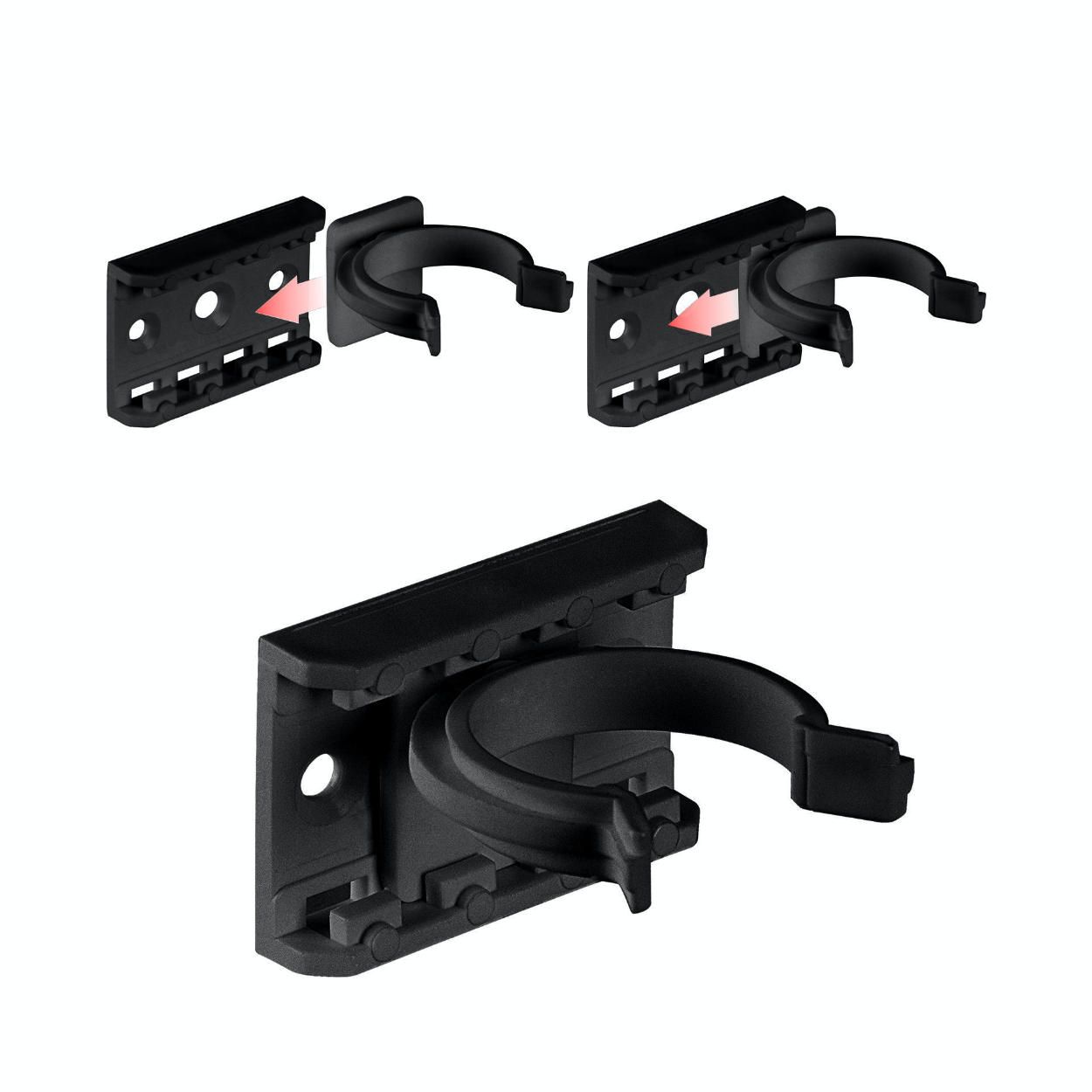 Socket for Furniture Leg Plastic Black