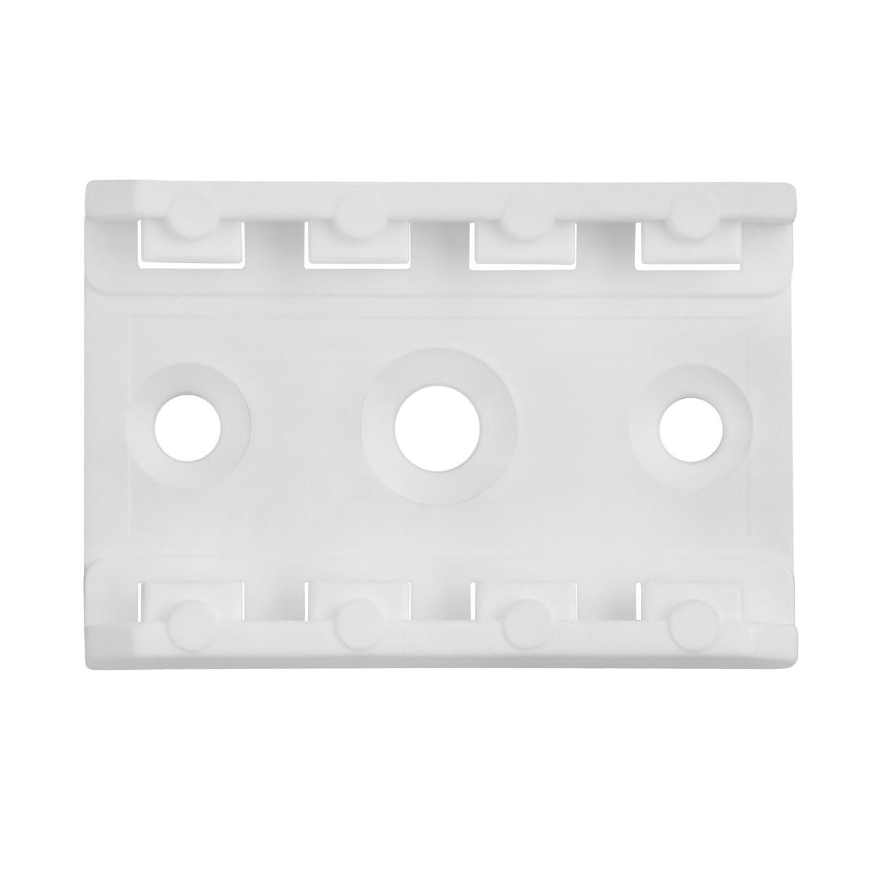 Clip for Furniture Leg Plastic White