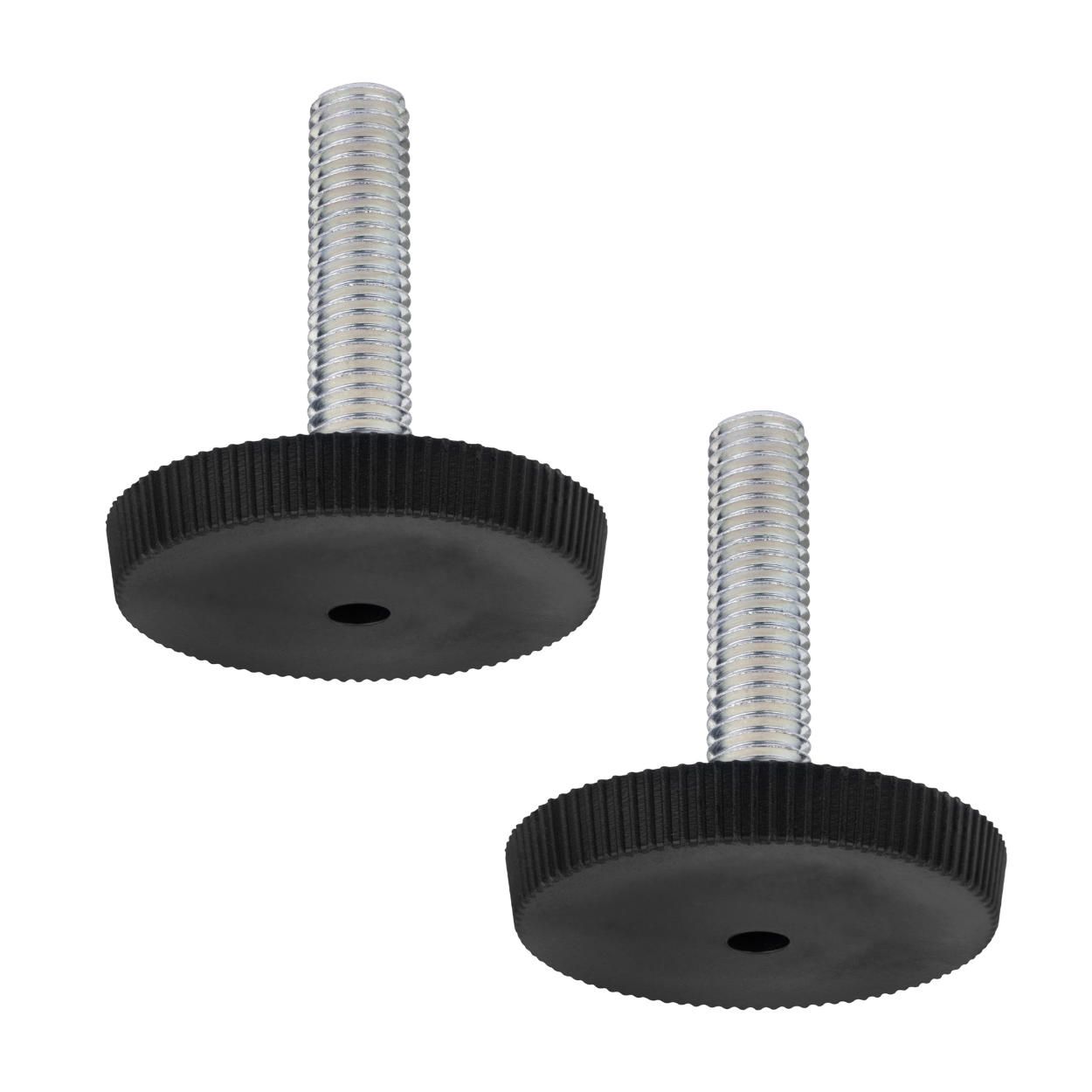 Adjusting Screw Black M10x45mm 2Pk