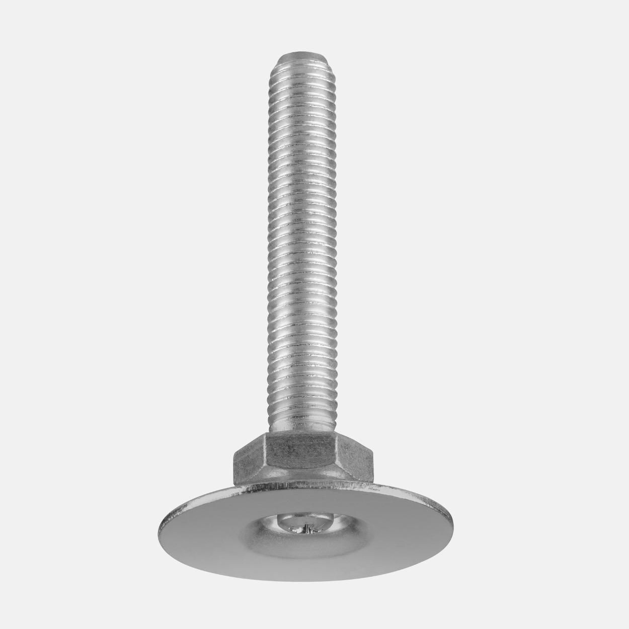 Adjusting Screw Zinc Plated 10x60mm 2Pk