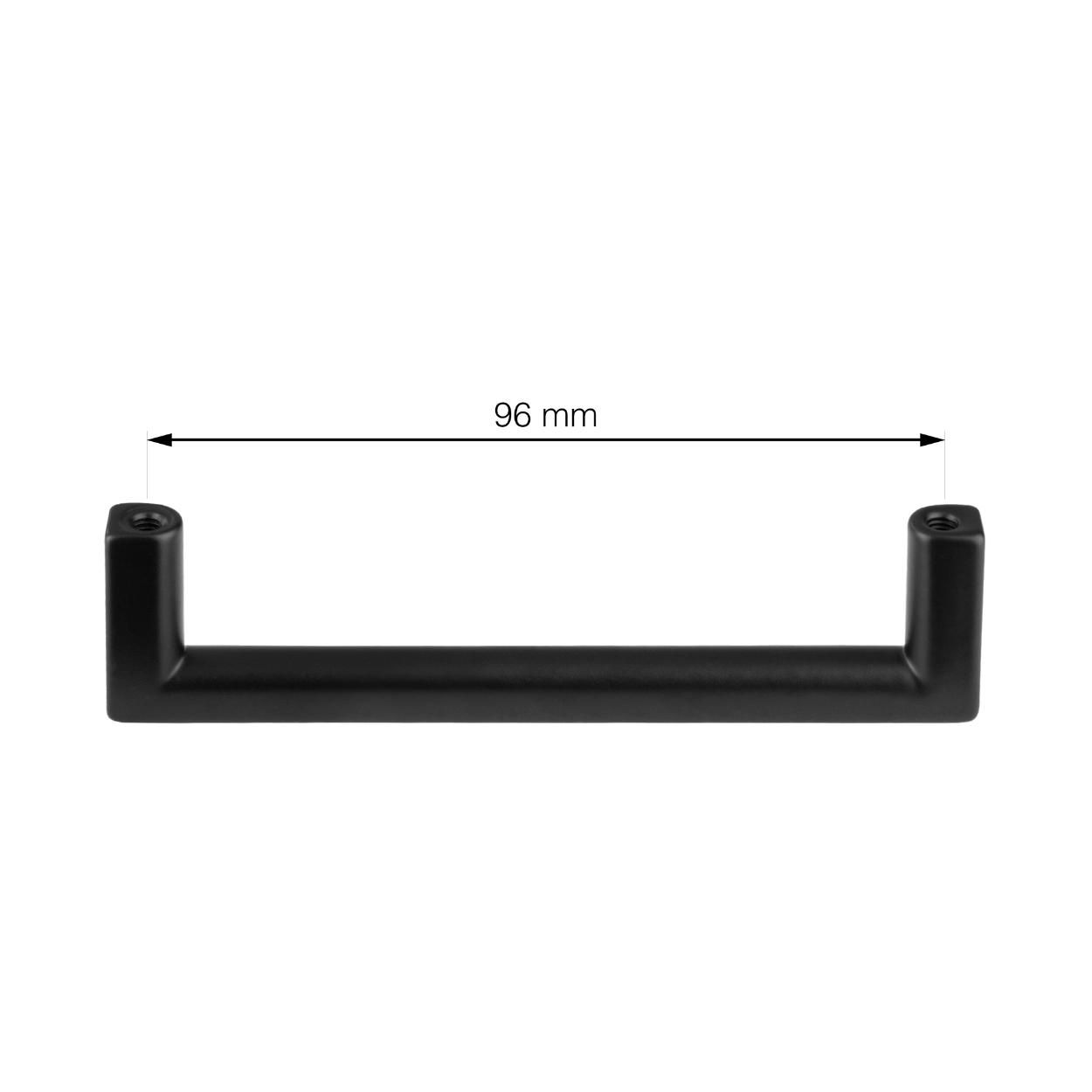 Prisma Handle Matt Black 96mm