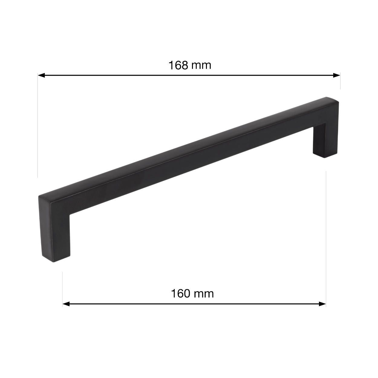 Prisma Handle Matt Black 160mm