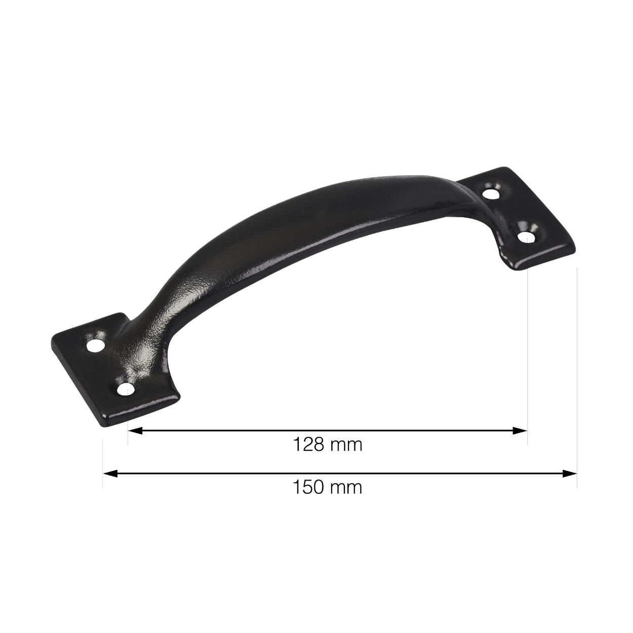 Black Handle 128-150mm