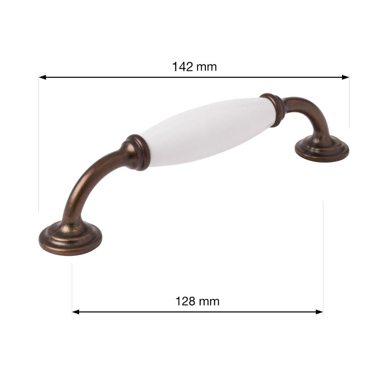 Antique Brass Handle 128mm