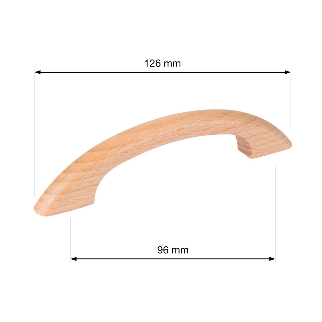 Inka Handle Beech 96mm