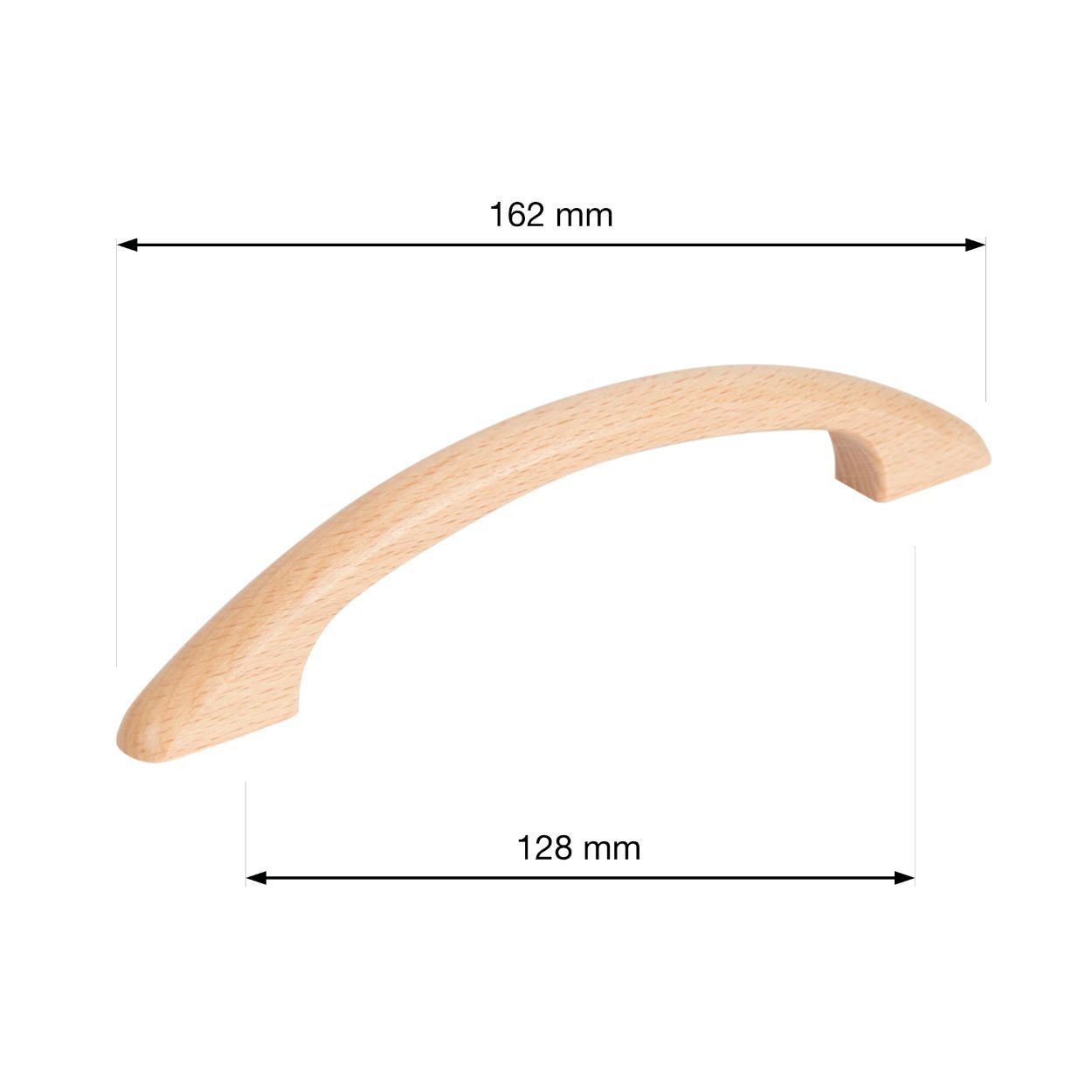 Inka Handle Beech 128mm