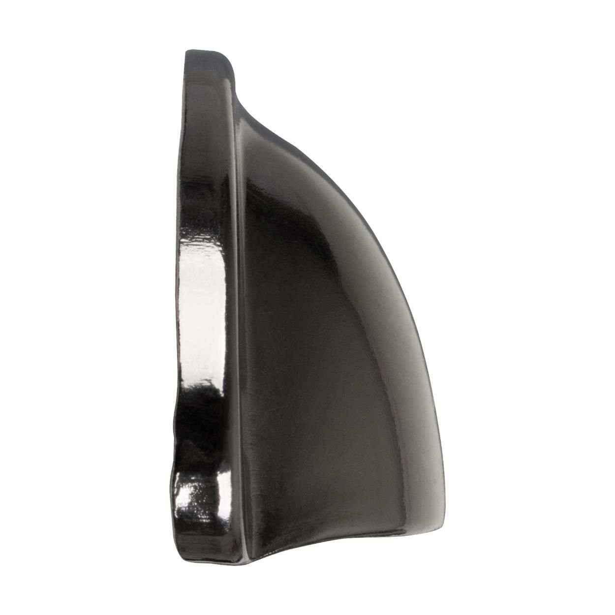 Skive Handle Black Zinc 66mm