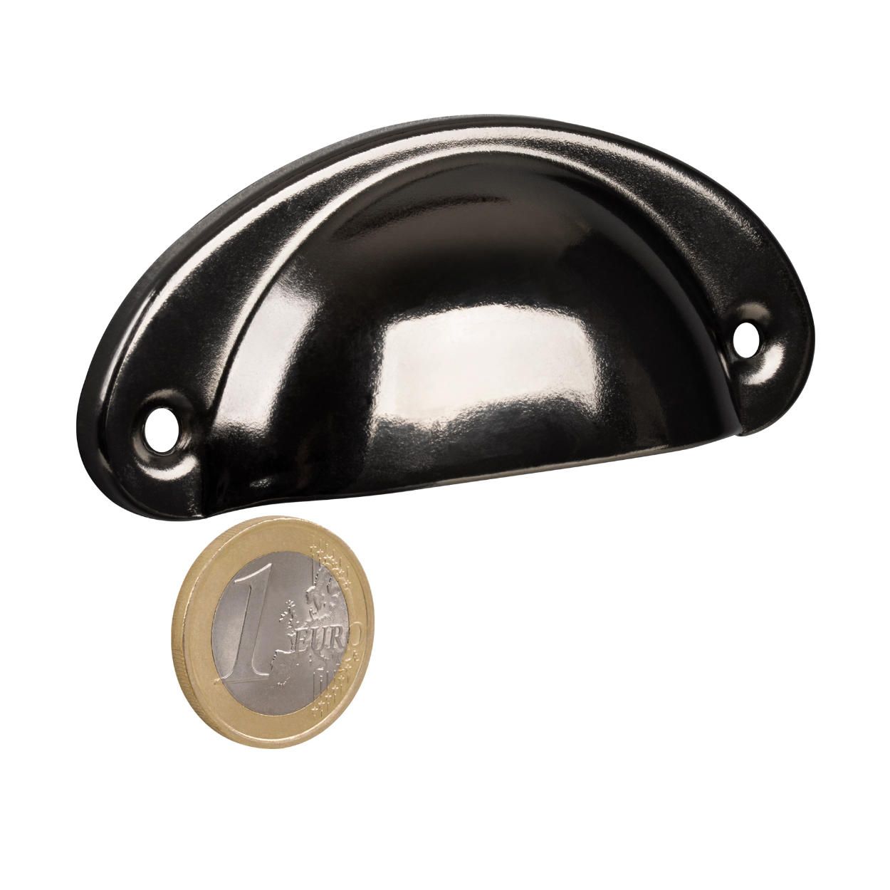 Skive Handle Black Zinc 66mm