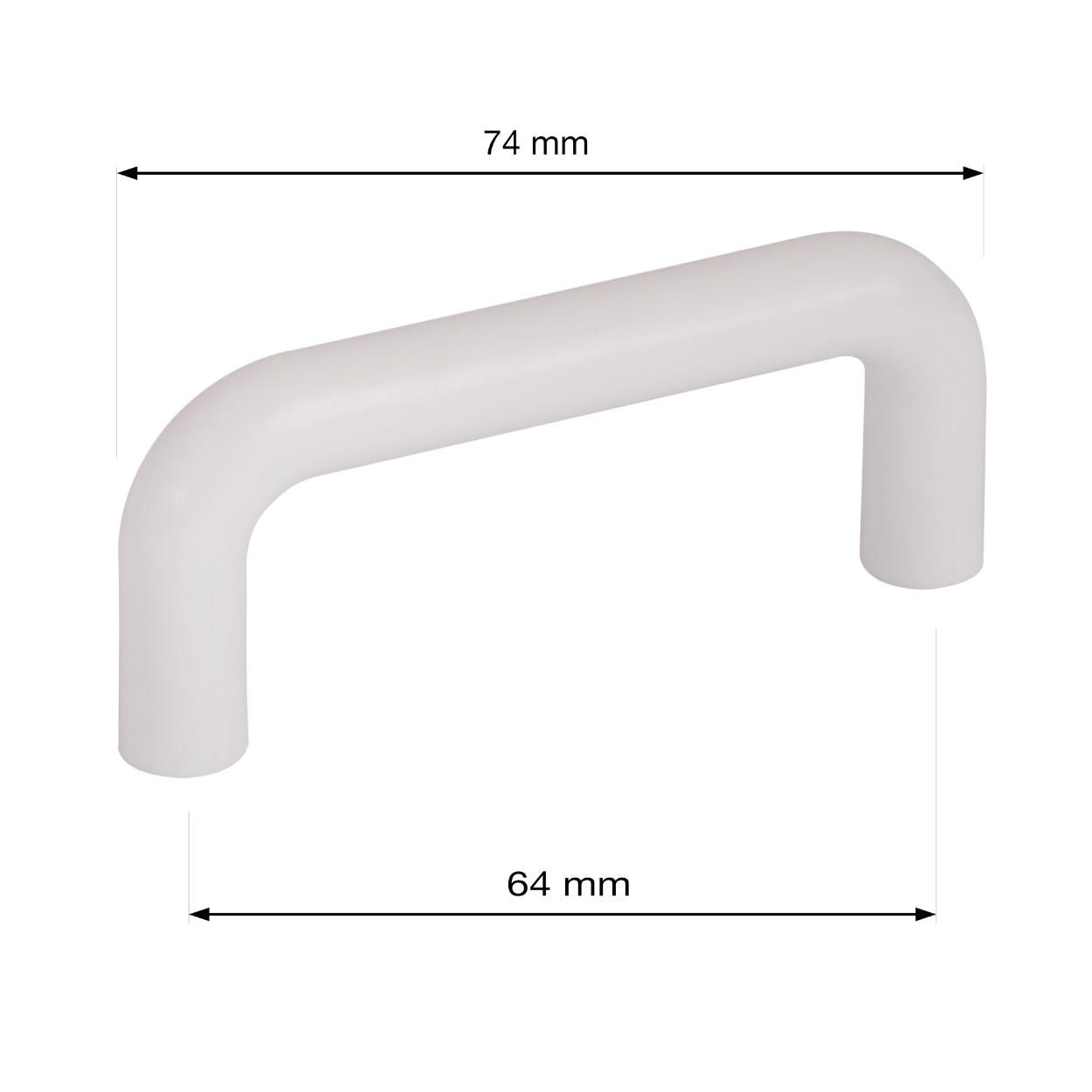Iza Handle White 64mm
