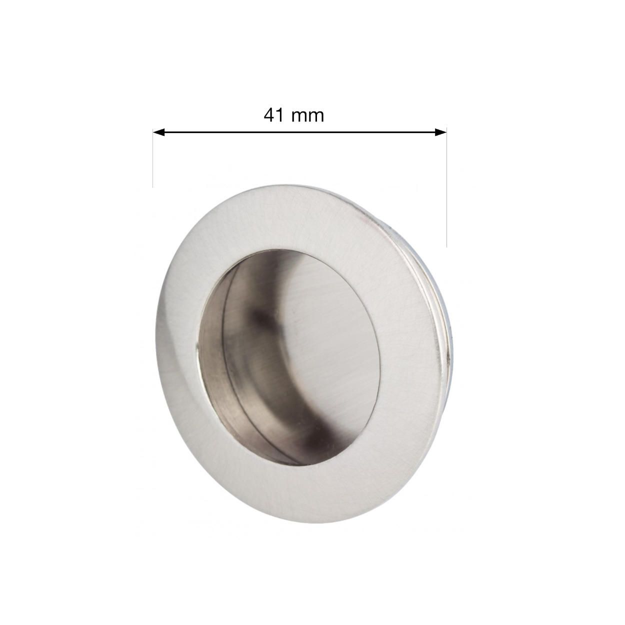 Sliding Door Handle Brushed Nickel 35mm