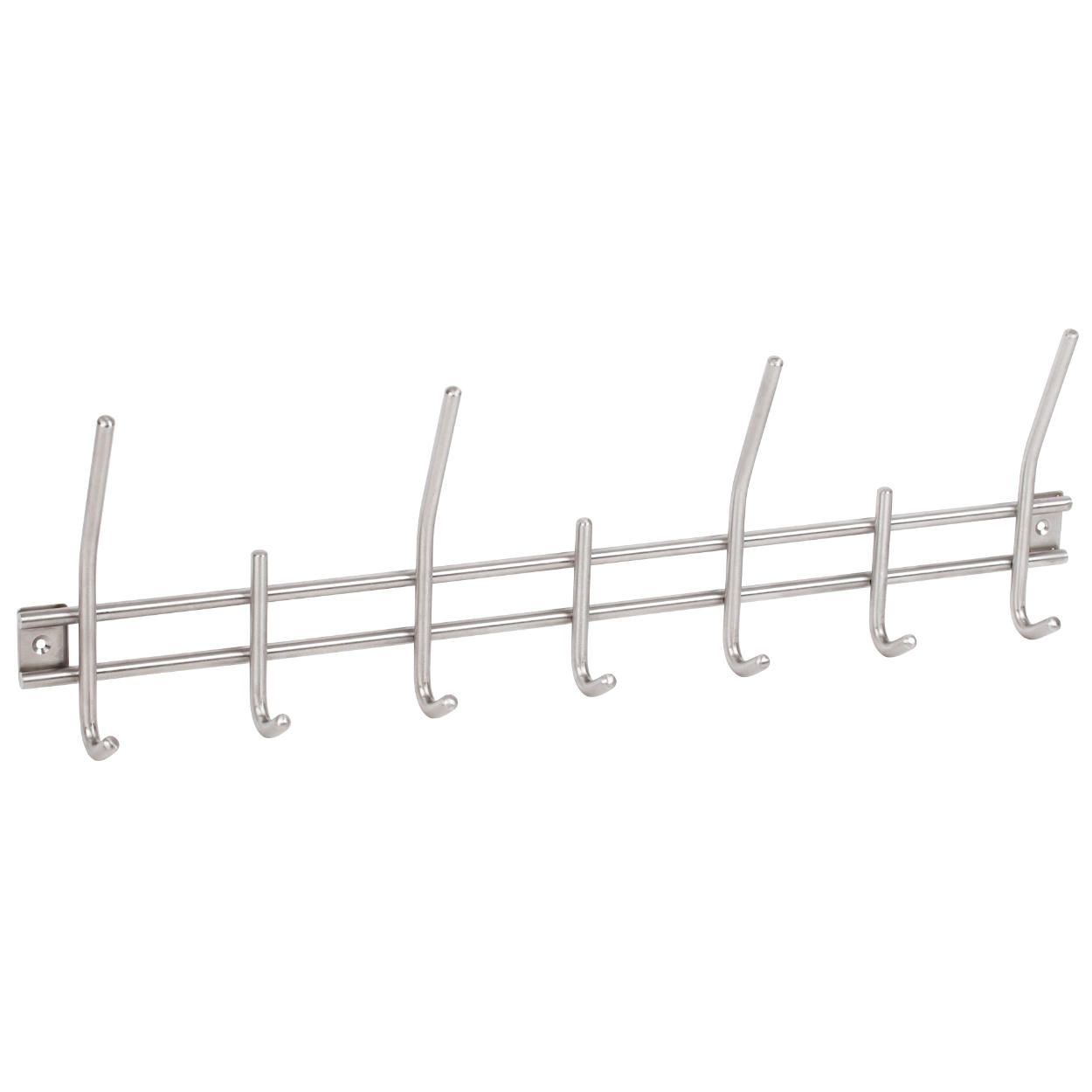 7 Hook Rail Stainless Steel