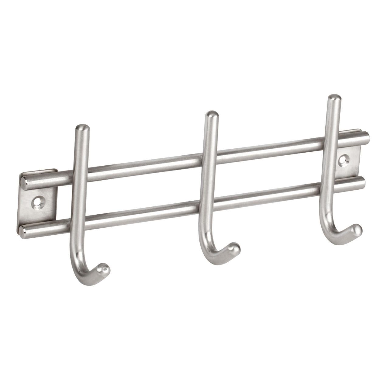 3 Hook Rail Stainless Steel