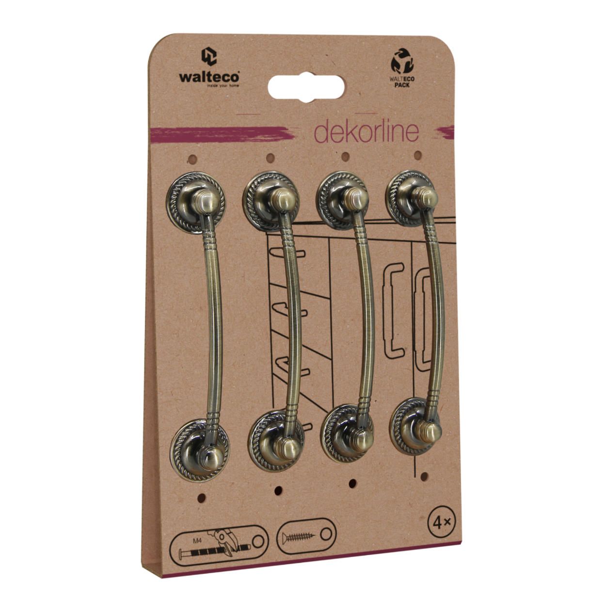 Set of Handles - Bronze 4 Pack