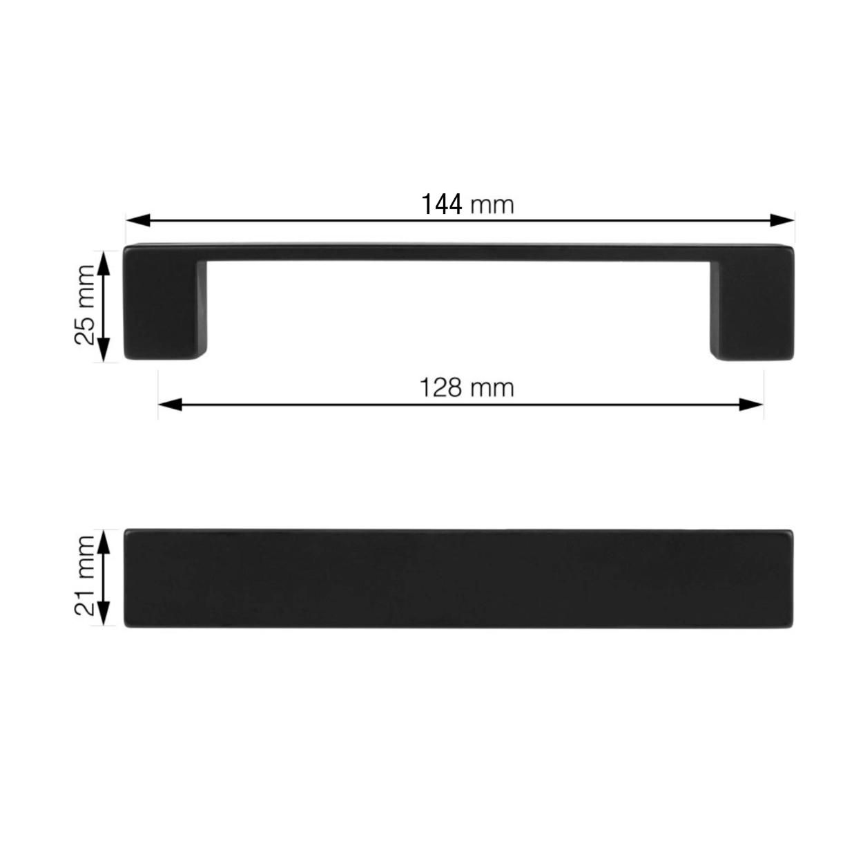 ABS Sets of Handles - Matt Black 4 Pack