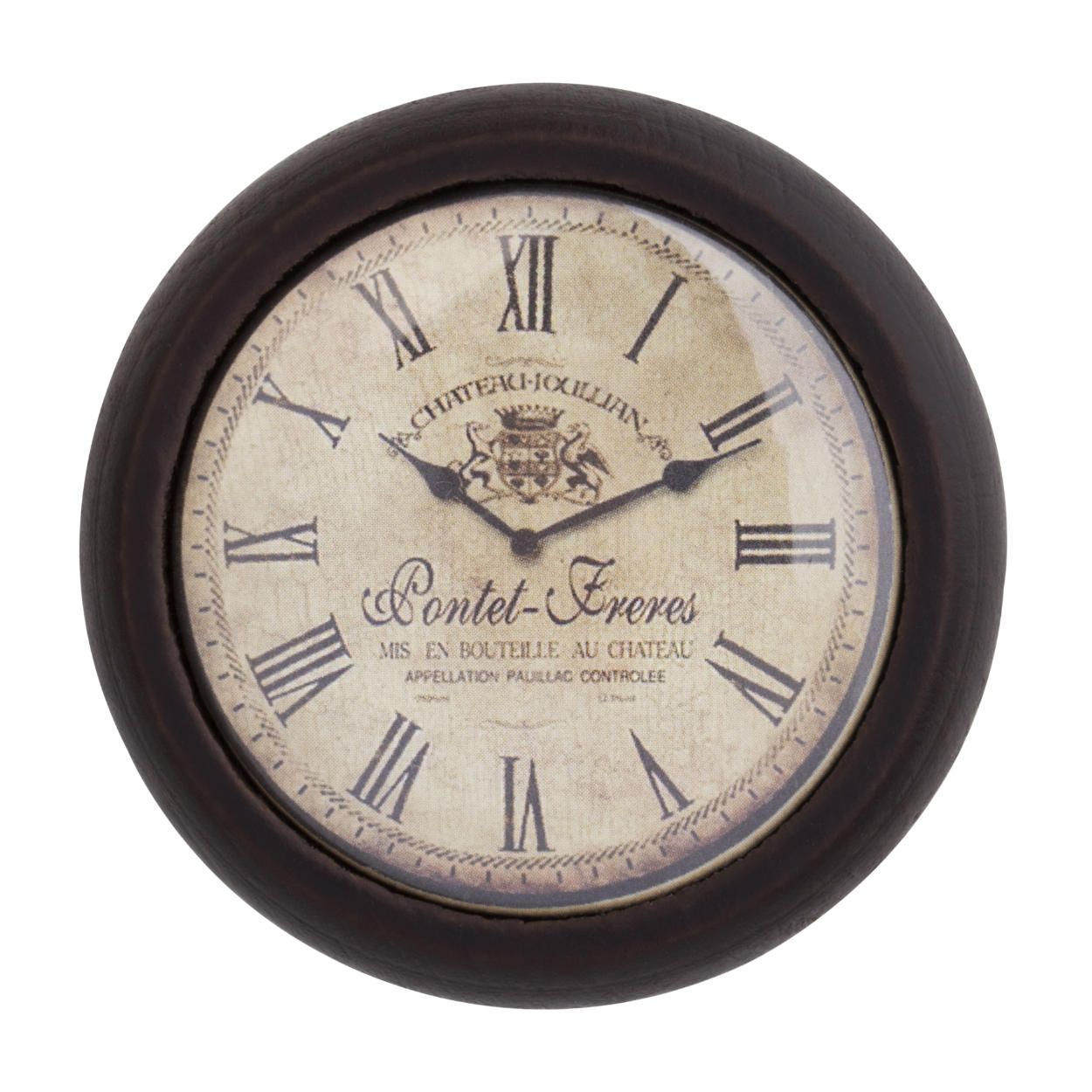 Clock Design Set of Knobs - Walnut 4 Pack