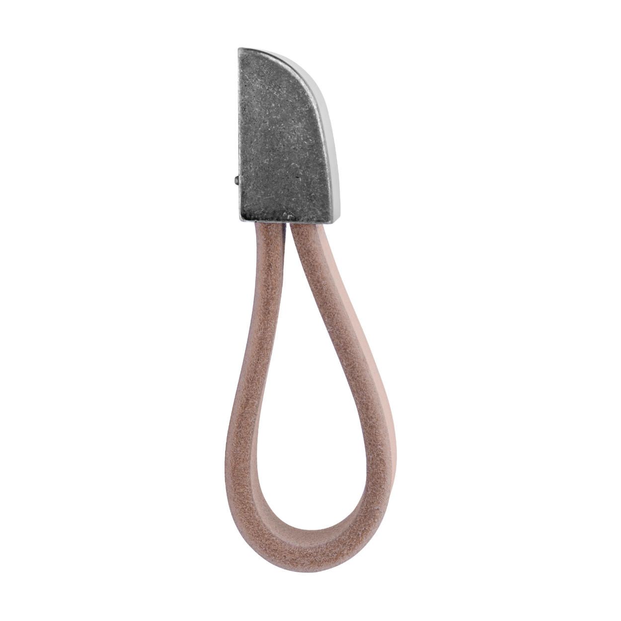 Nibe Leather Knob - Light Brown