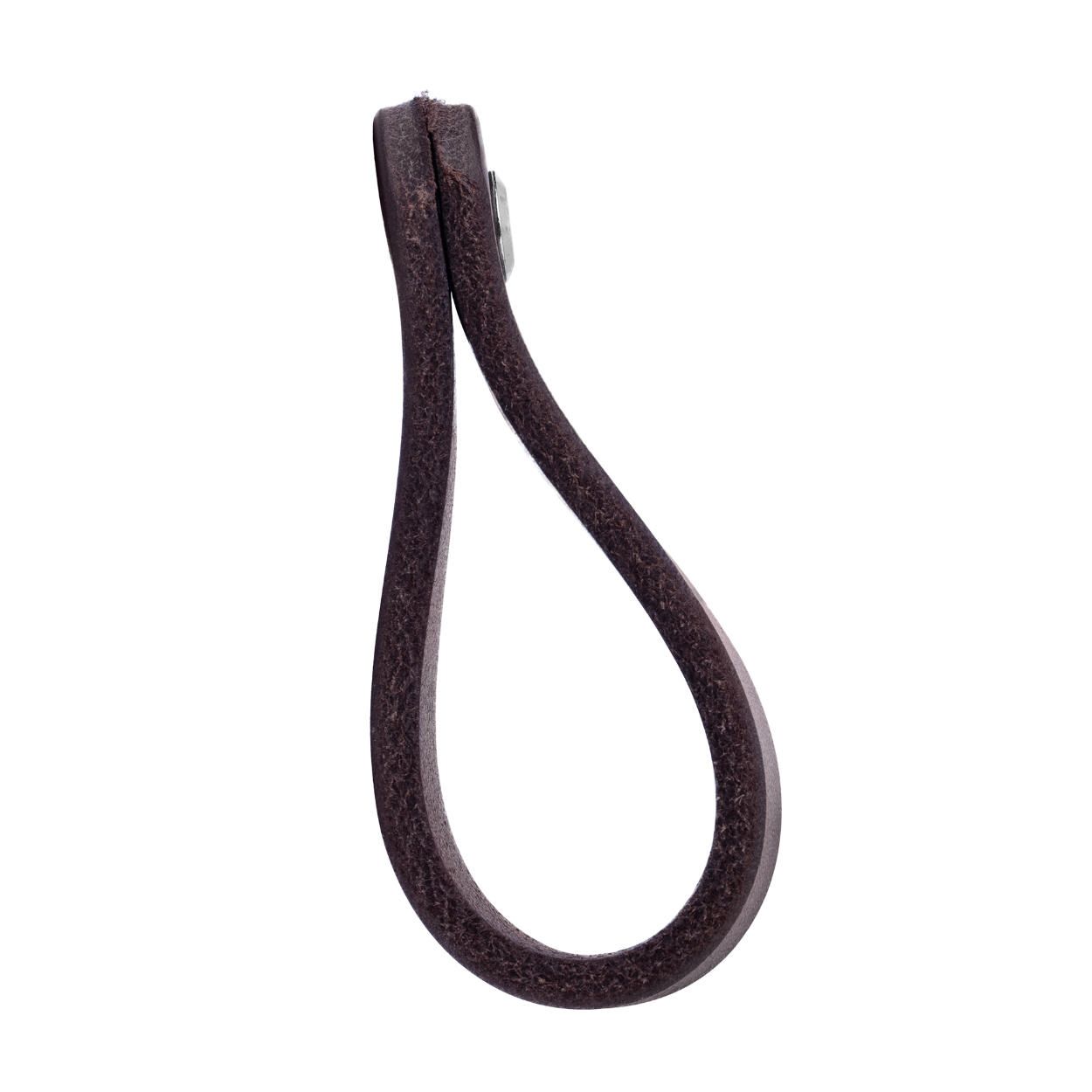 Tolga Leather Knob Dark Brown