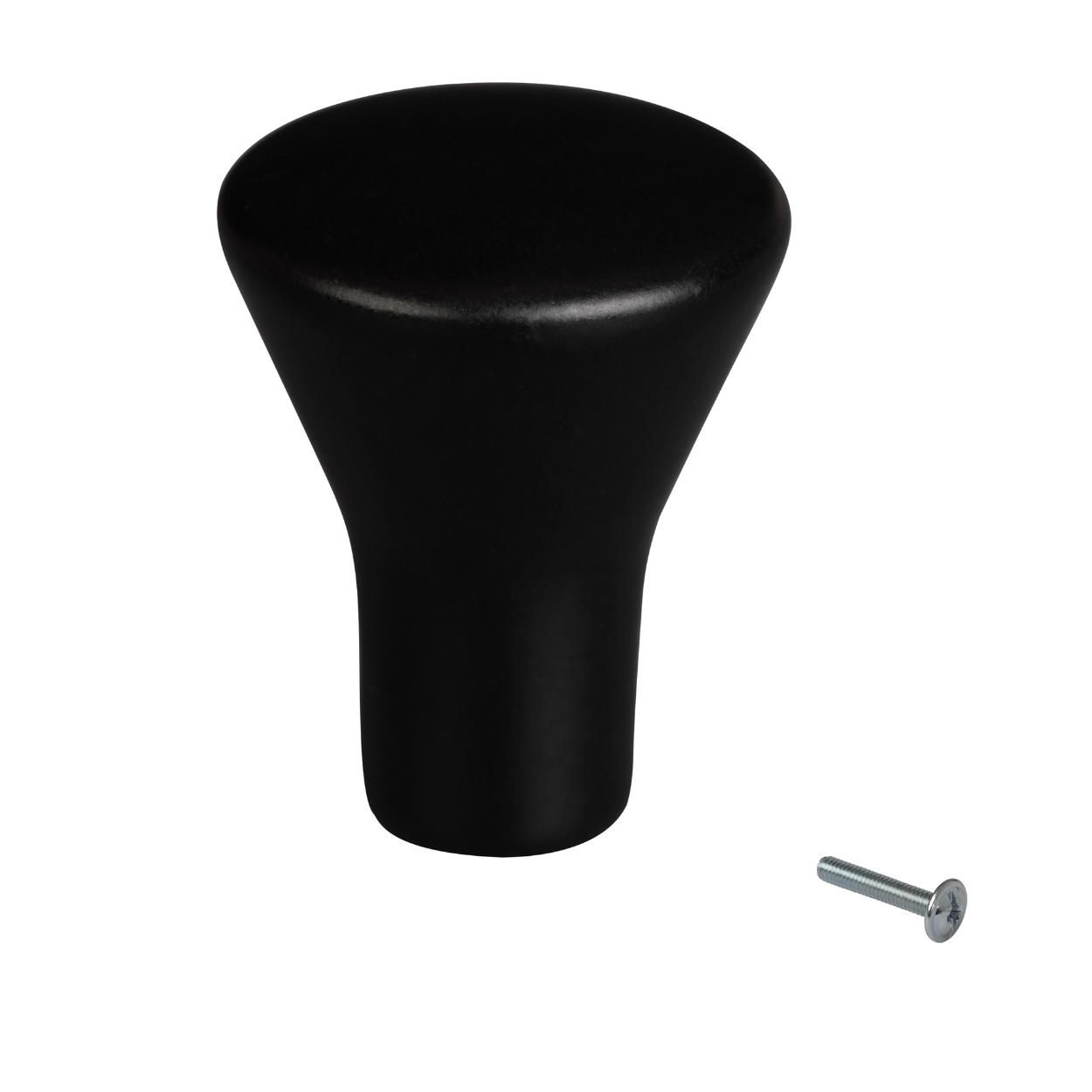 Tuscon Knob - Matt Black 16x21mm