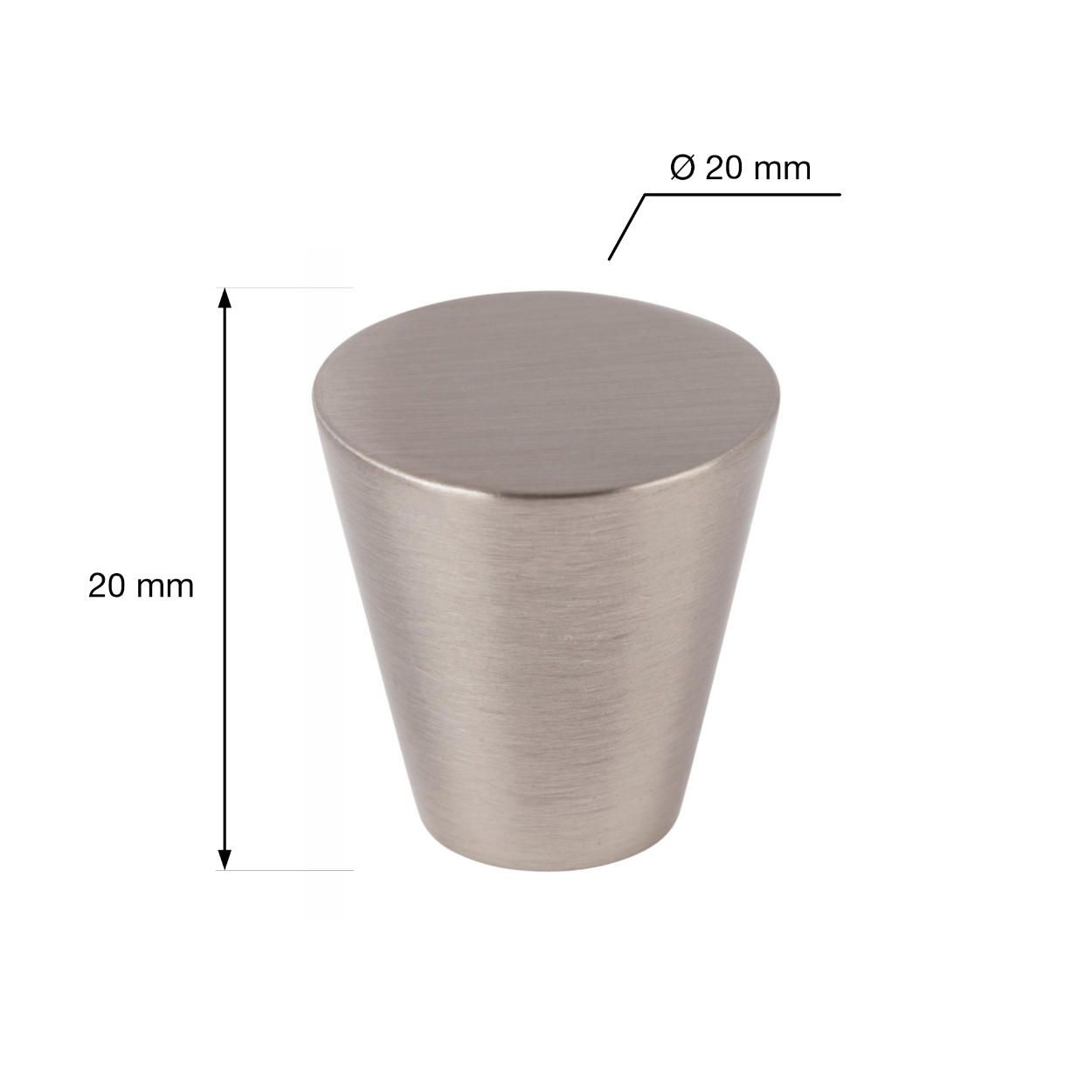 Terst Knob Stainless Steel 20mm