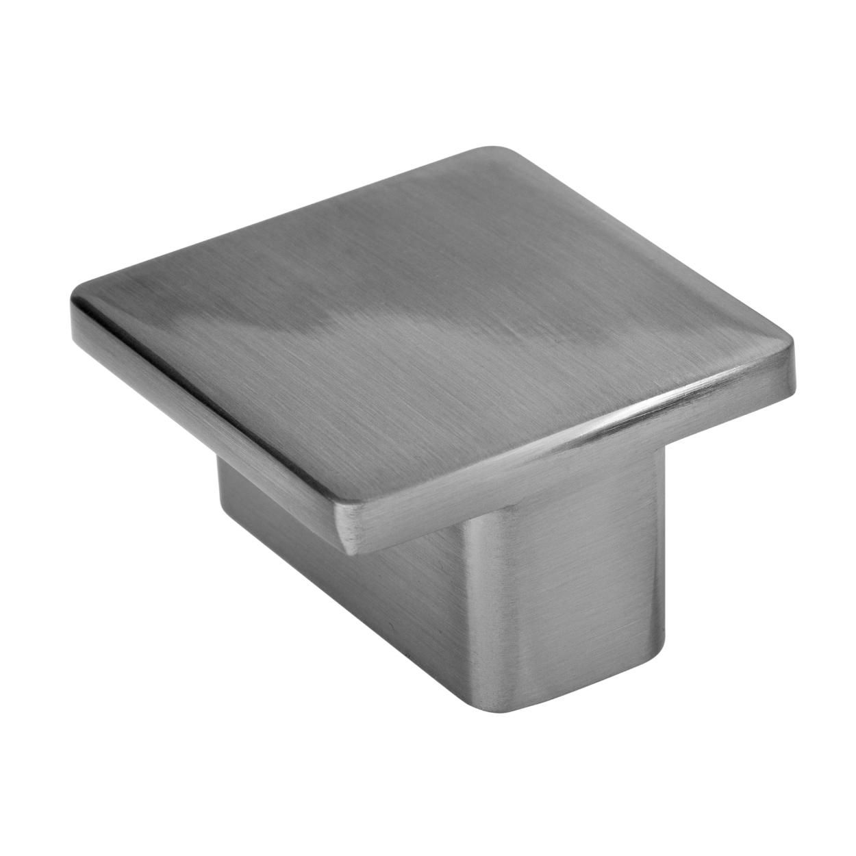 Adrian Knob Stainless Steel 37x37mm