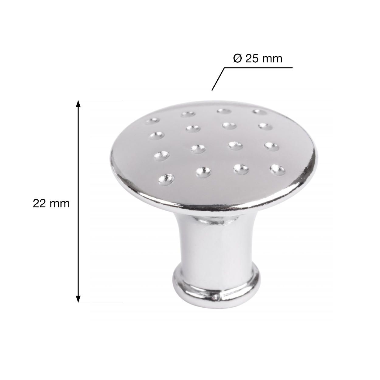 Colo Knob Chrome Plated