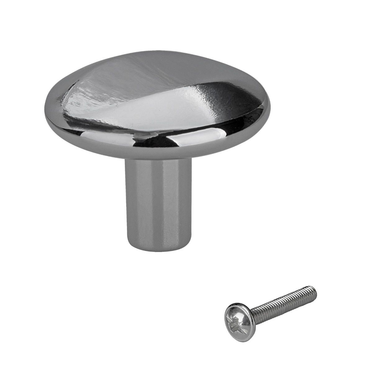 Zamora Knob Chrome 28mm