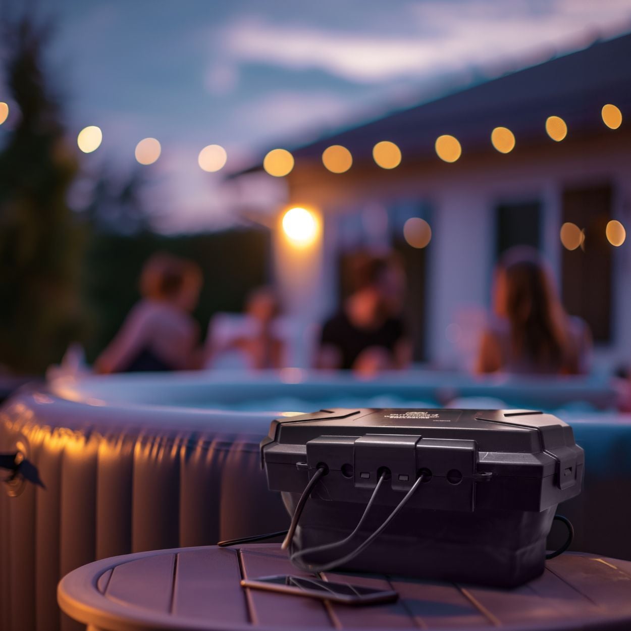 Masterplug Collapsible Weatherproof Box With 4 Socket Extension Lead