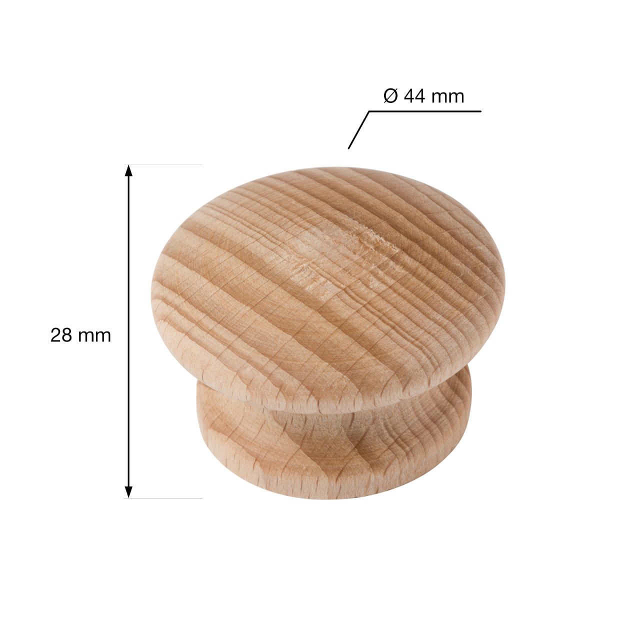 Humberto Knob Natural Beech 44mm