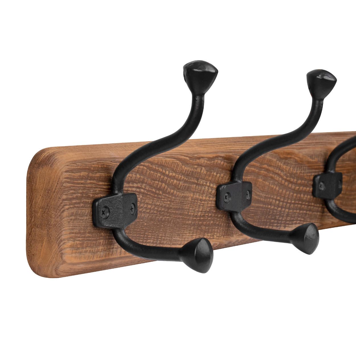 4 Hook Rail 730x160mm - Recycled Pine