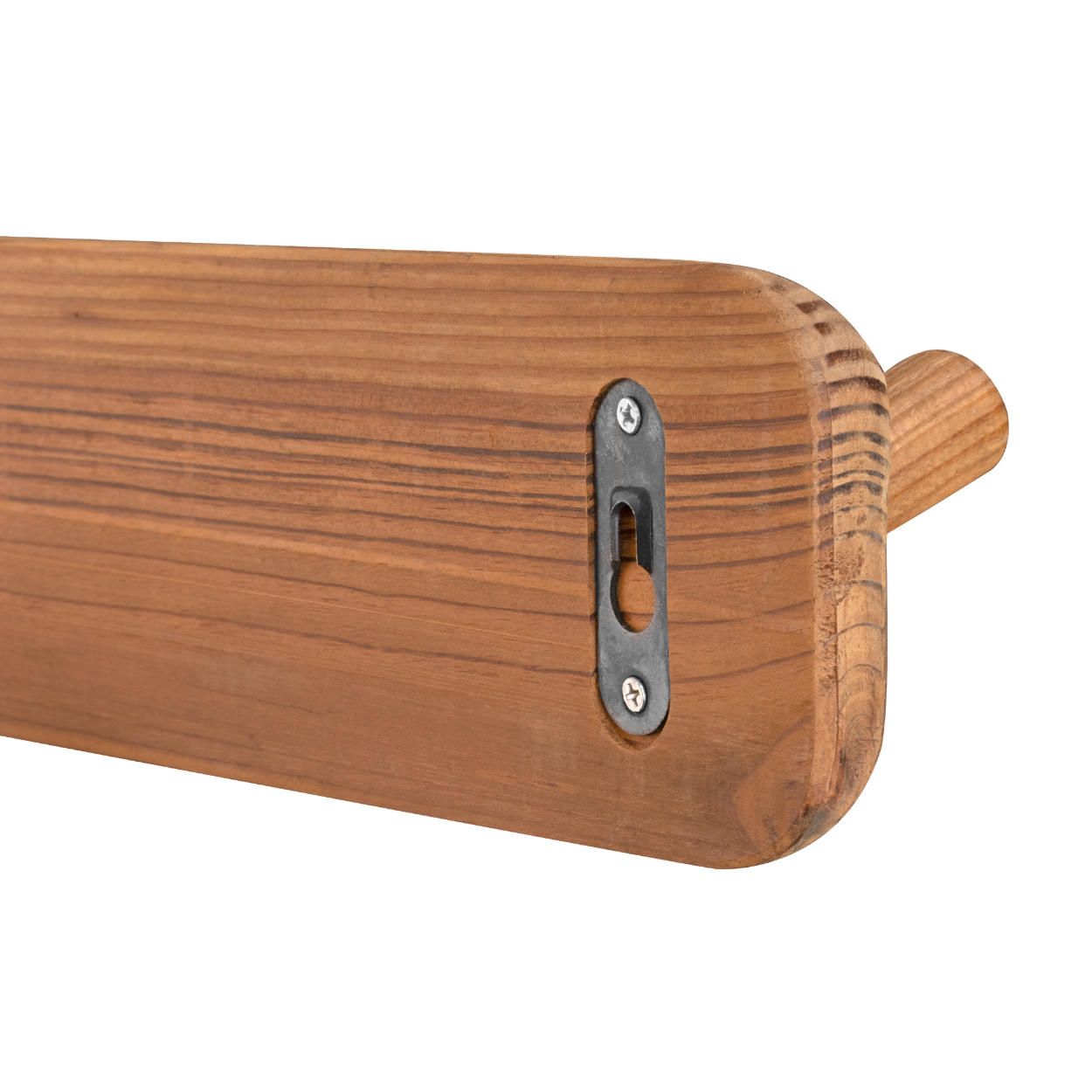 4 Hook Rail 730x100mm - Recycled Pine