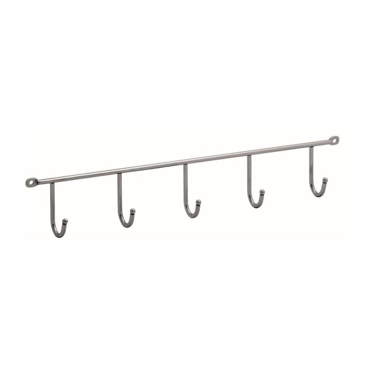 5 Hook Chrome Hook Rail