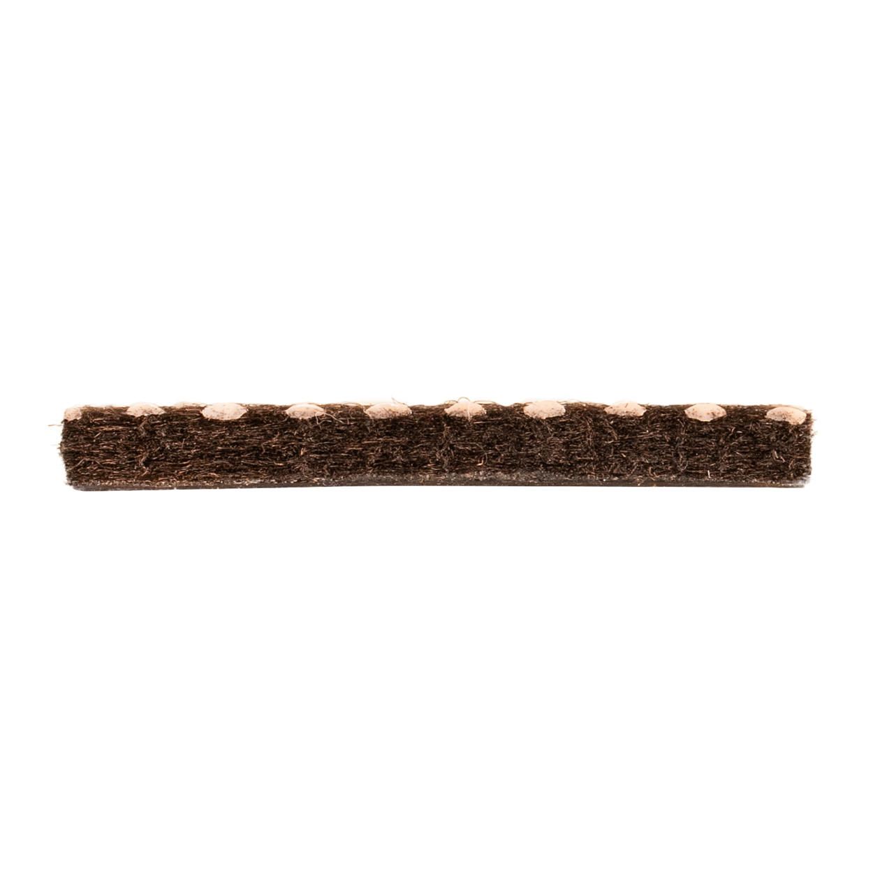 Square Felt Pads with Non Slip Dots Brown 8 Pack