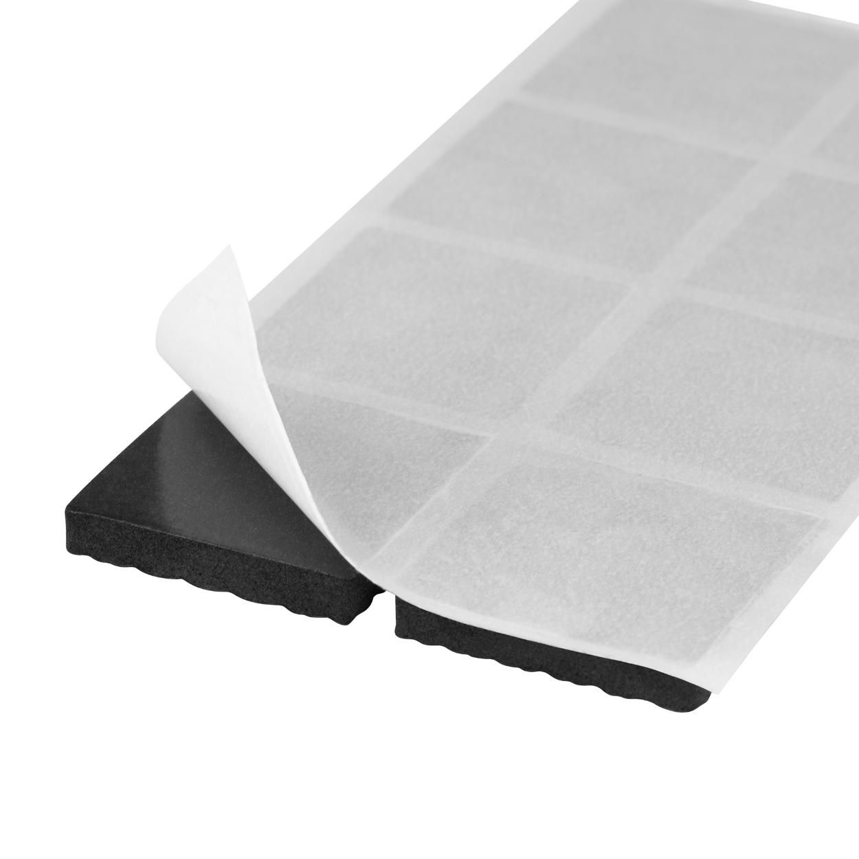 Anti-Slip Pads Self Adhesive Black 30x30mm 8 Pack