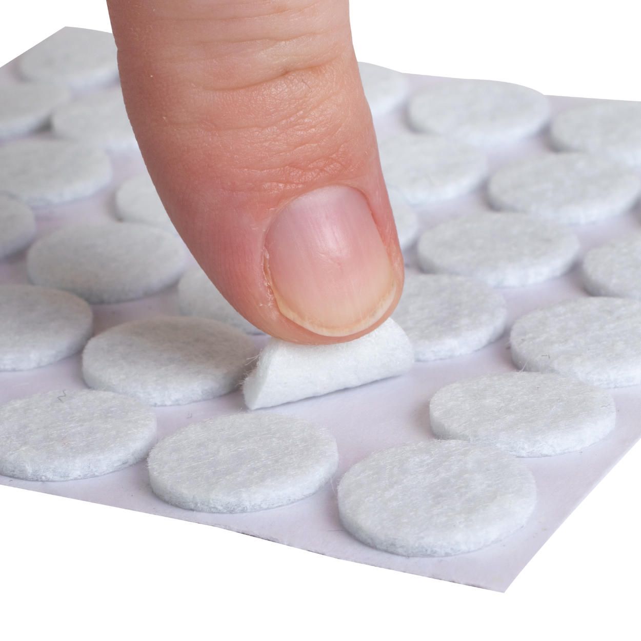 Felt Pads Black & White 125 Piece