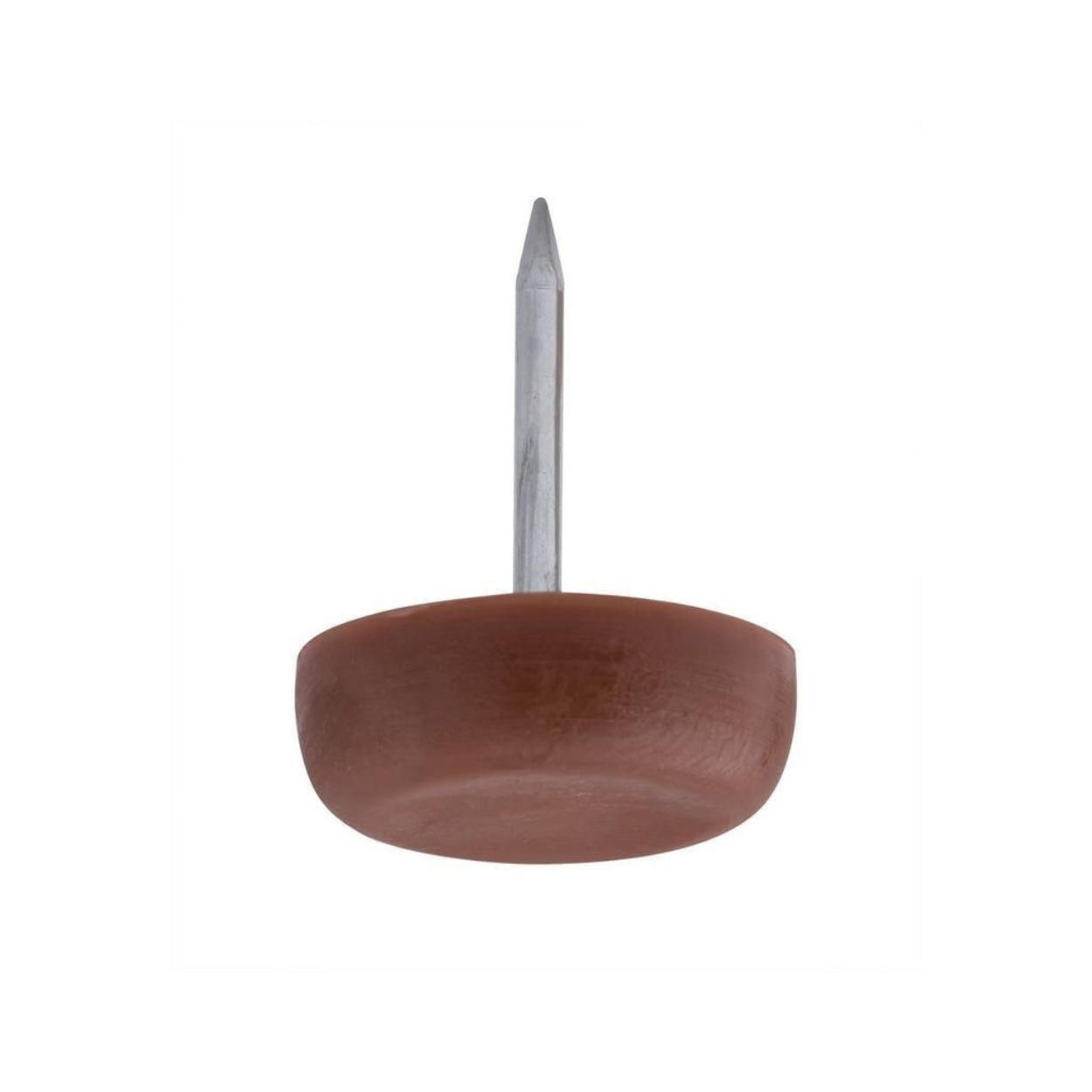 Plastic Gliders with Nail Brown 8 Pack