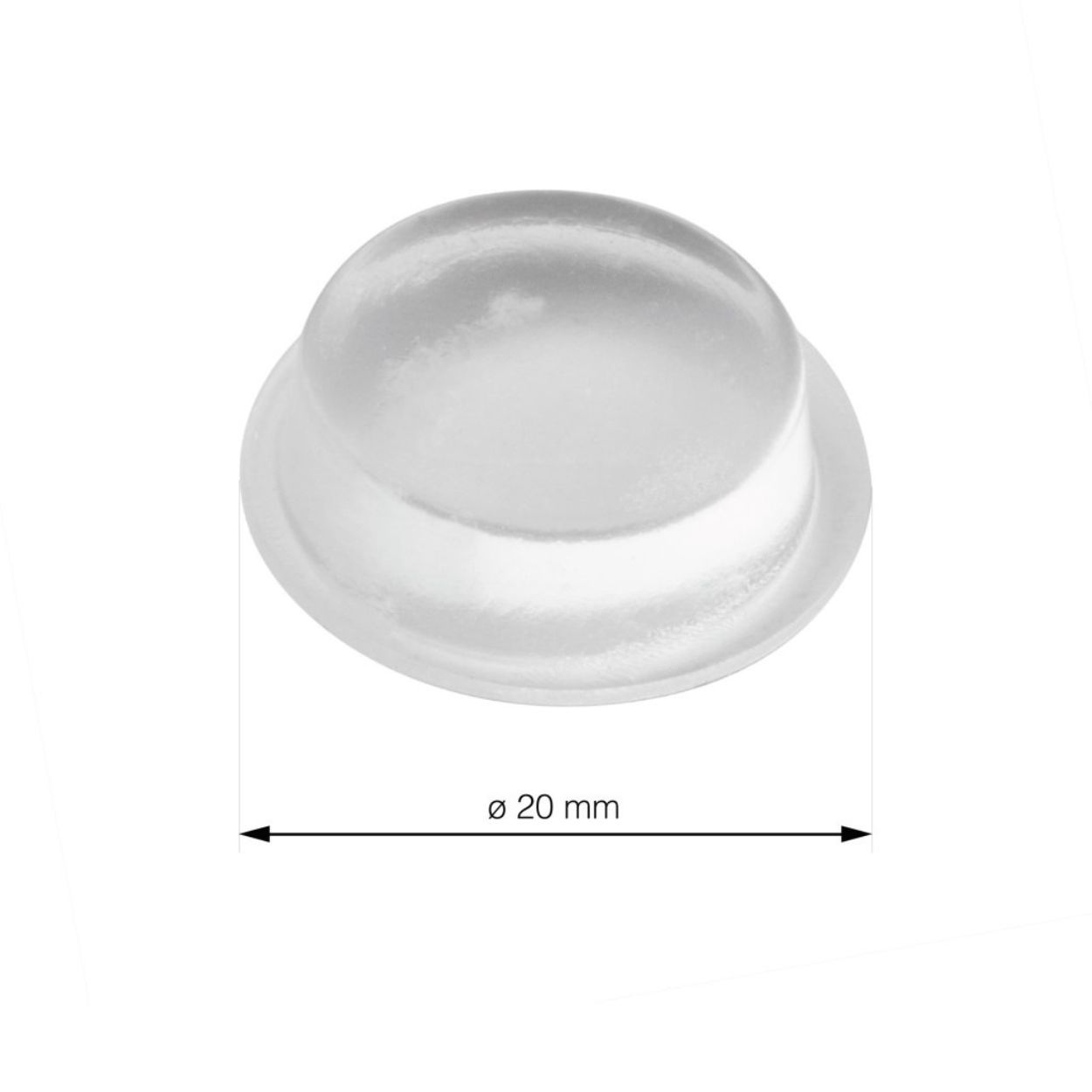Door Buffer Self Adhesive Transparent 3Pk