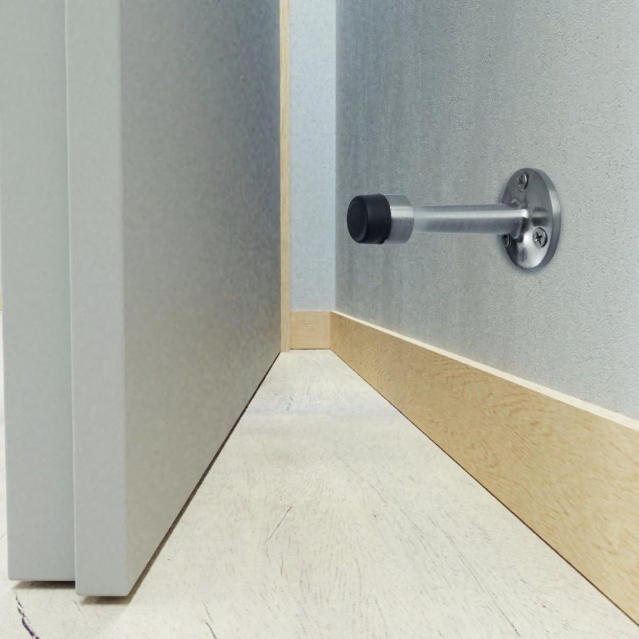 Door Stopper Matt Nickel L-75mm