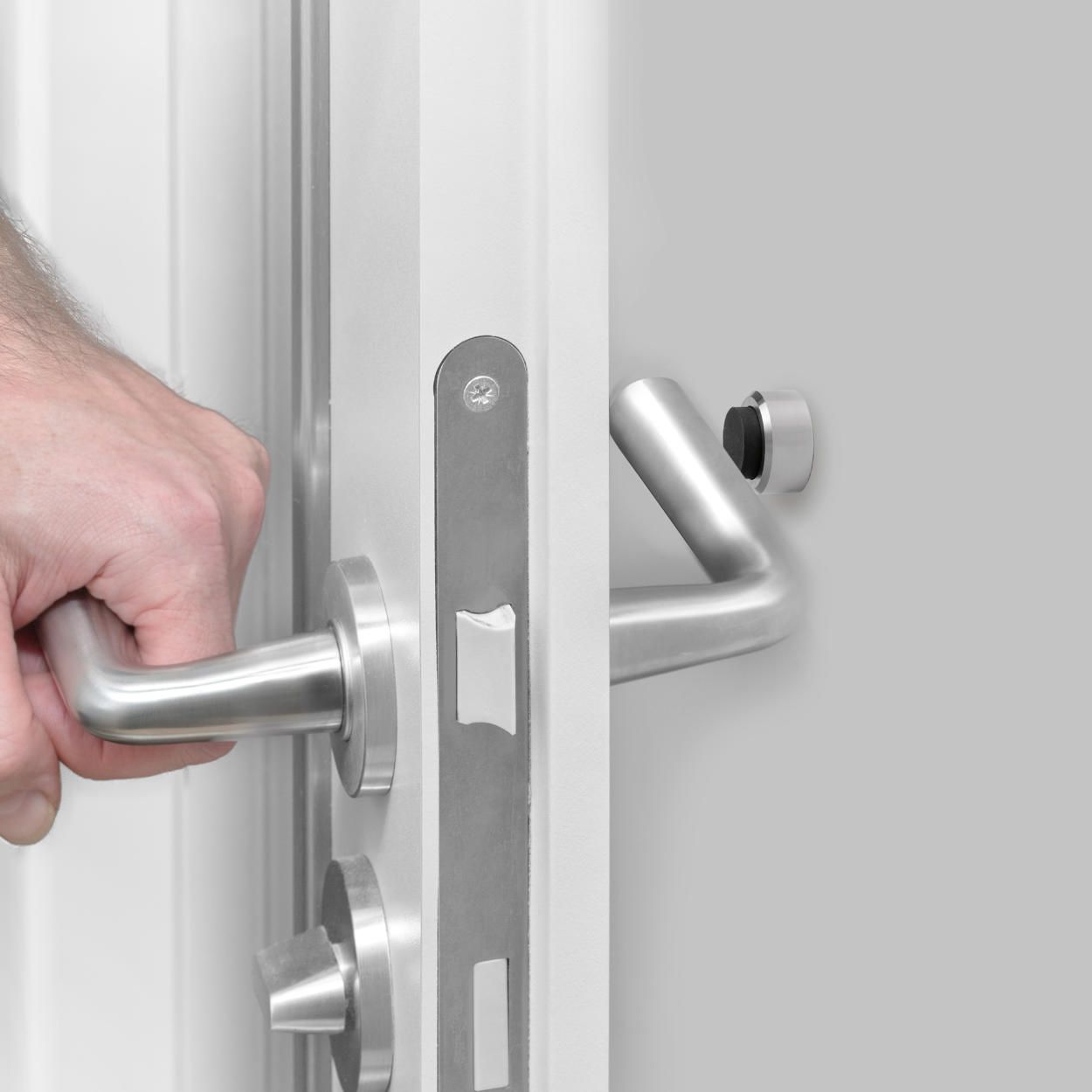 Door Wall Stopper Stainless Steel 32x15mm