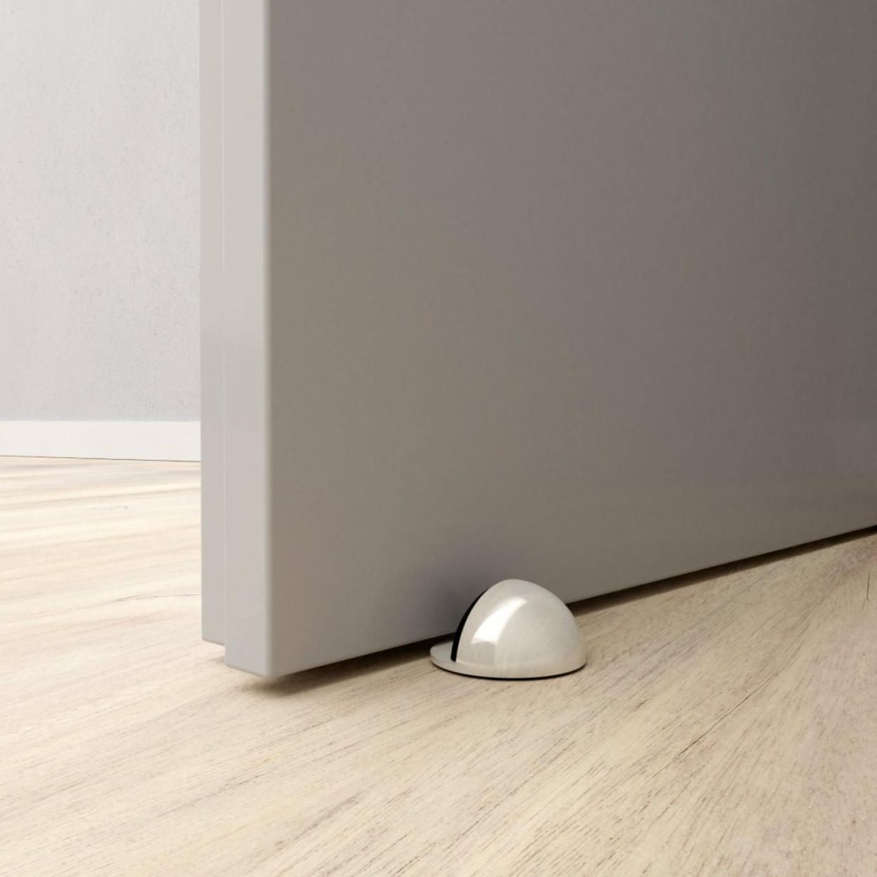 Door Stop Matt Nickel 45x25mm