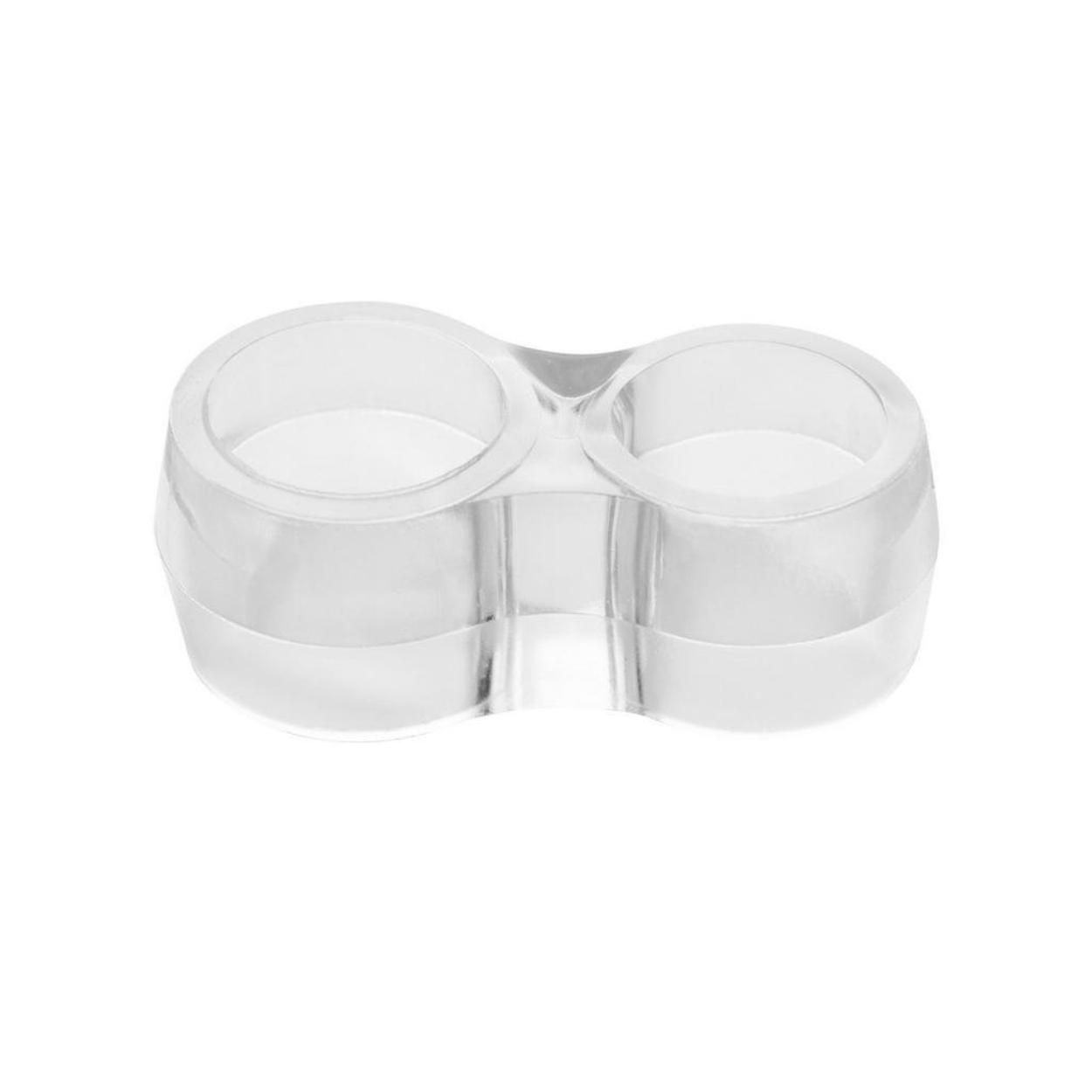 Double Door Buffers Plastic Transparent 4Pk