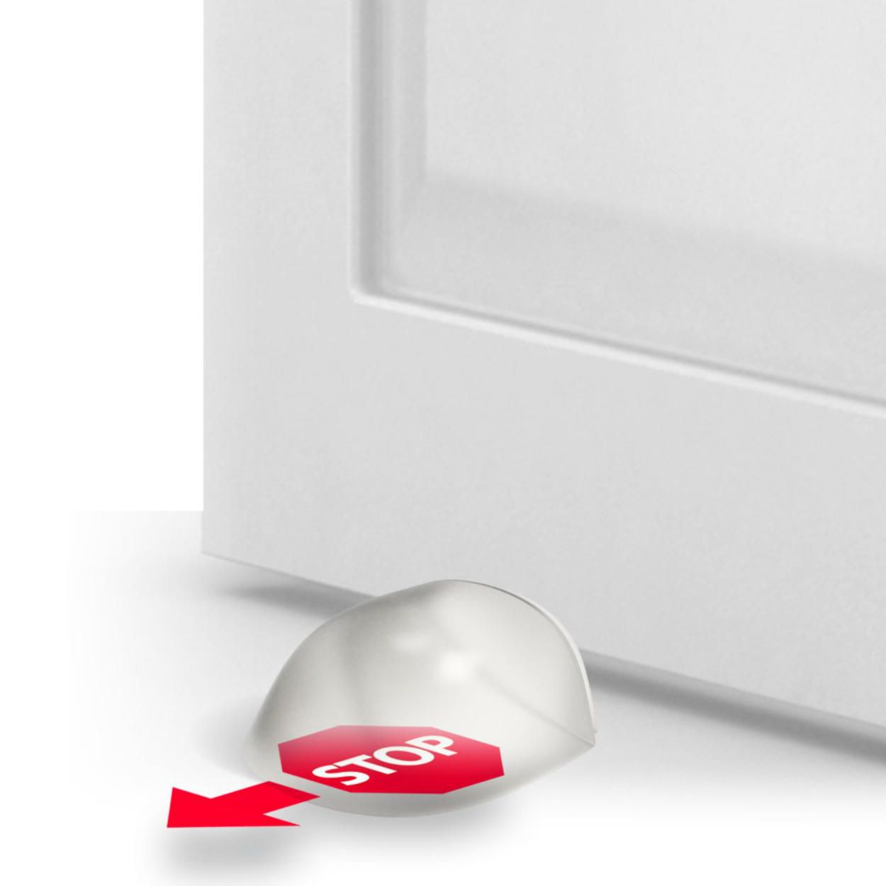 Self Adhesive Door Stop Transparent 42x36x22mm