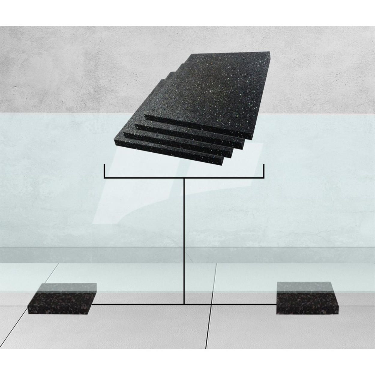 Anti-Vibration Pads Black 4Pk