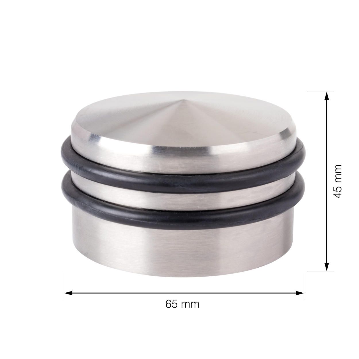 Door Stop Brushed Stainless Steel 63x41mm