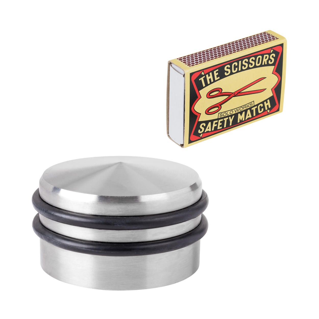 Door Stop Brushed Stainless Steel 63x41mm