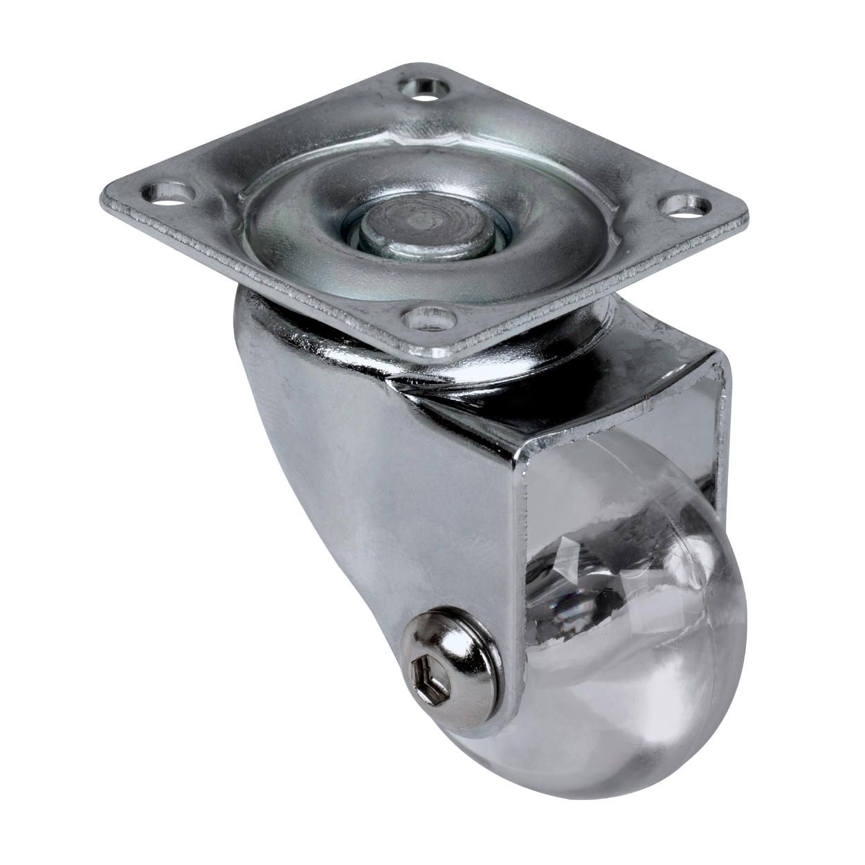 Swivel Castor Wheel Transparent 35mm