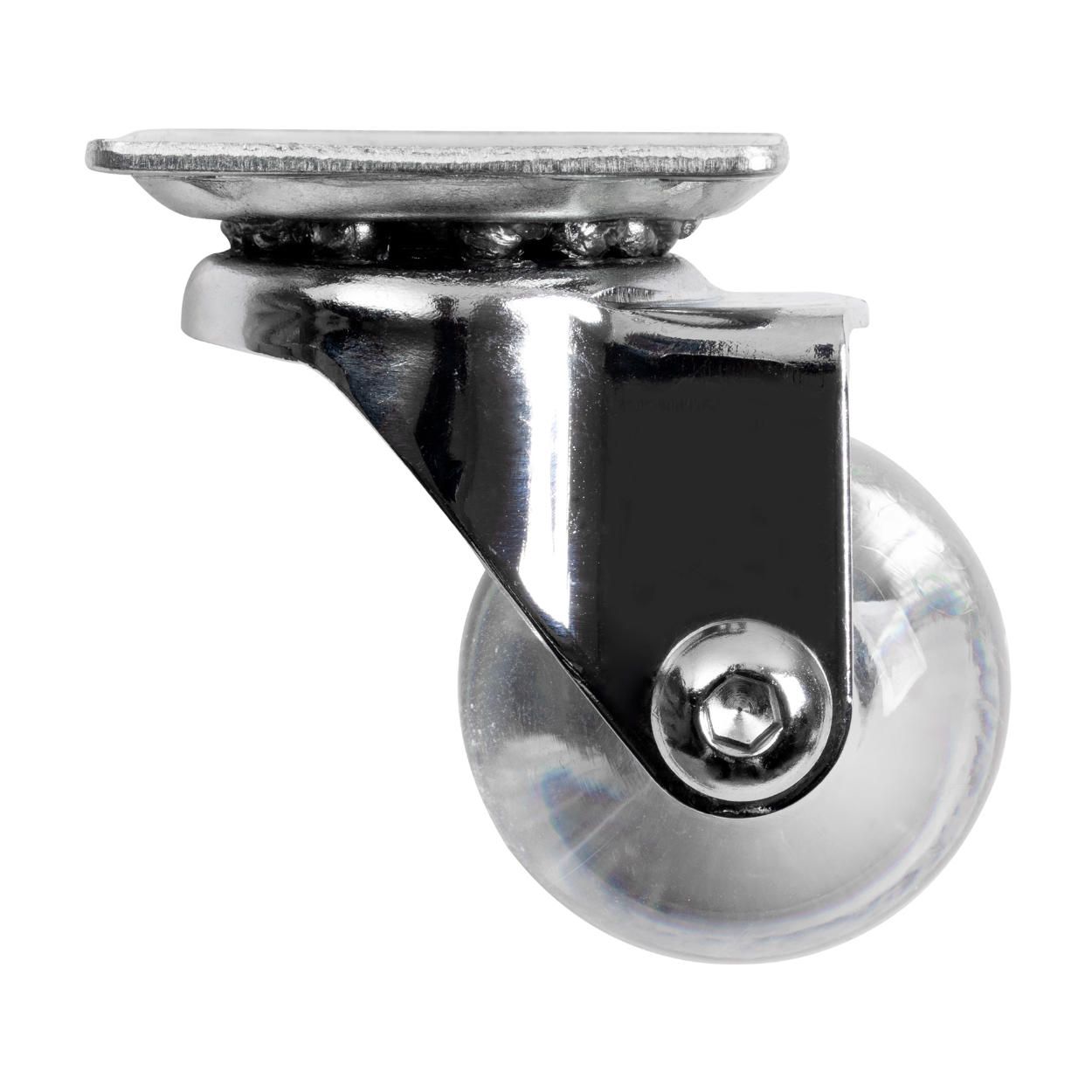 Swivel Castor Wheel Transparent 35mm