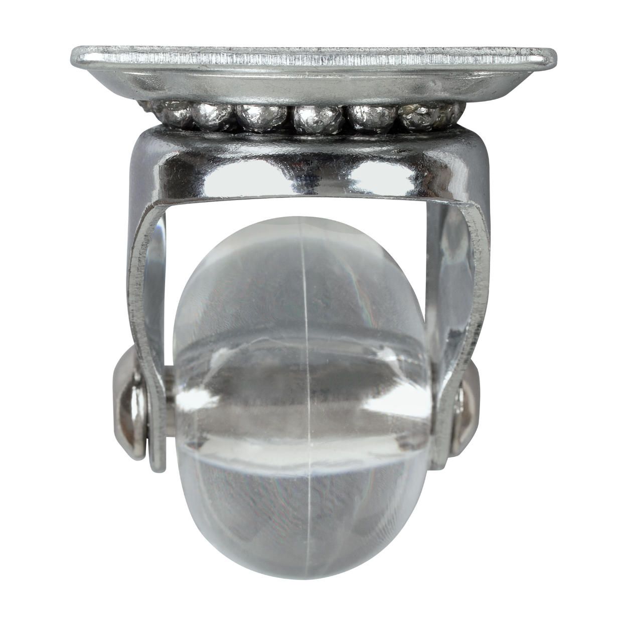 Swivel Castor Wheel Transparent 35mm