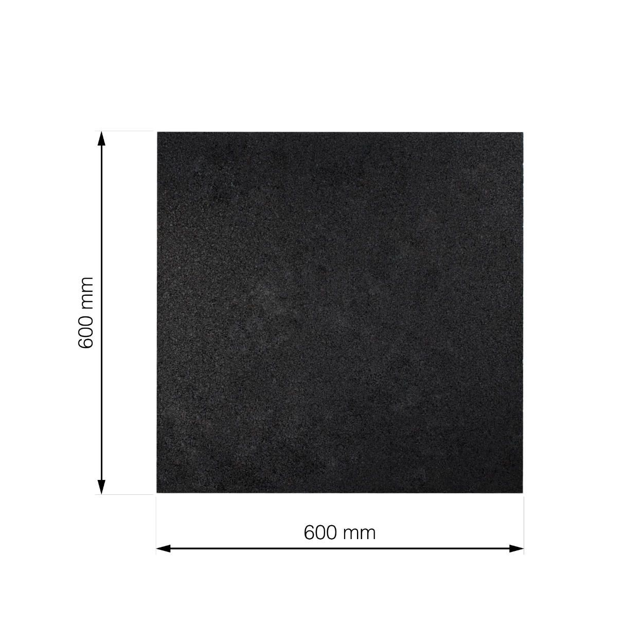 Anti-Vibration Pad Black 60x60cm