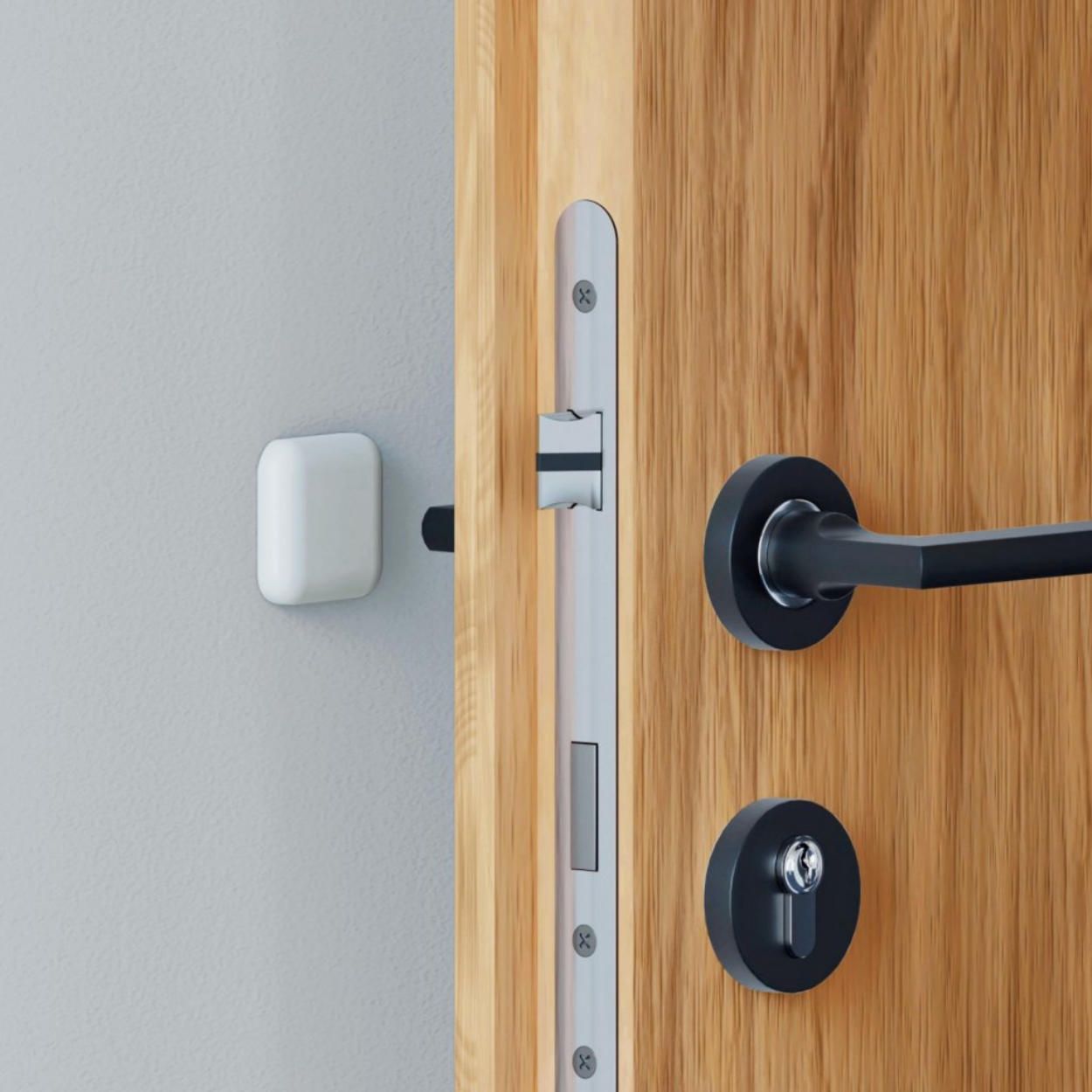 Self Adhesive Wall Door Stop Door White 4Pk