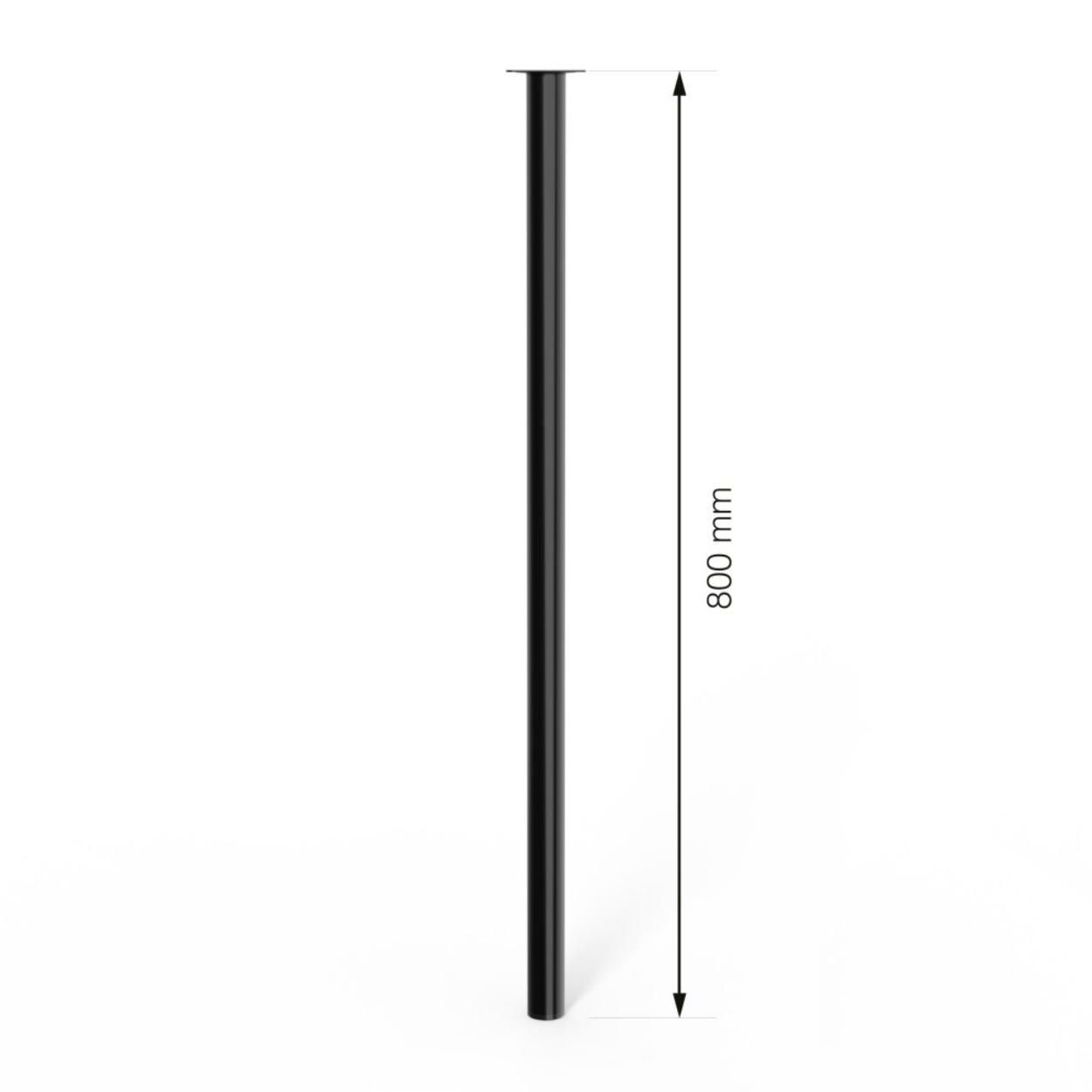 Furniture Leg Black 30x800mm